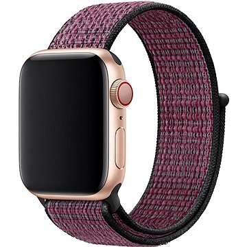 Eternico Airy pro Apple Watch 42mm / 44mm / 45mm / Ultra 49mm Fig Purple and Black edge (AET-AWAY-FiPuB-42)