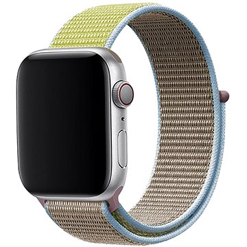 Eternico Airy pro Apple Watch 38mm / 40mm / 41mm Biscuit Gold and Blue edge (AET-AWAY-BiGoB-38)
