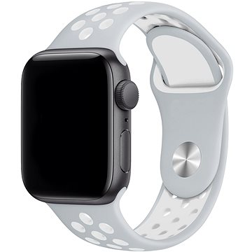 Eternico Sporty pro Apple Watch 38mm / 40mm / 41mm Cloud White and Gray (AET-AWSP-WhGr-38)