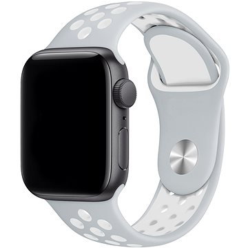 Eternico Sporty pro Apple Watch 42mm / 44mm / 45mm / Ultra 49mm Cloud White and Gray (AET-AWSP-WhGr-42)