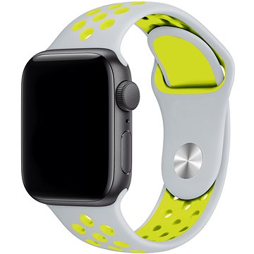 Eternico Sporty pro Apple Watch 42mm / 44mm / 45mm / Ultra 49mm Mustard Yellow and White (AET-AWSP-YeWh-42)