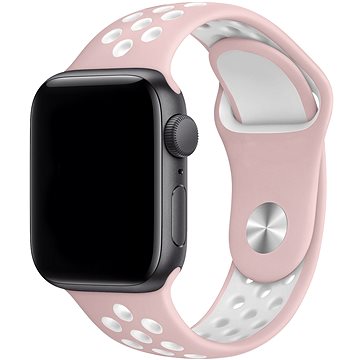 Eternico Sporty pro Apple Watch 38mm / 40mm / 41mm Cloud White and Pink (AET-AWSP-WhPi-38)