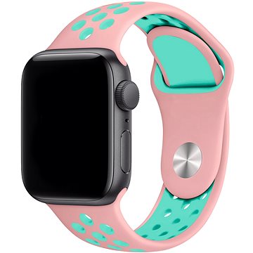 Eternico Sporty pro Apple Watch 38mm / 40mm / 41mm Mint Turquise and Pink (AET-AWSP-TuPi-38)