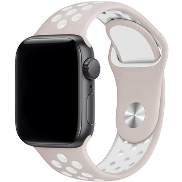 Eternico Sporty pro Apple Watch 38mm / 40mm / 41mm Cloud White and Beige (AET-AWSP-WhBe-38)