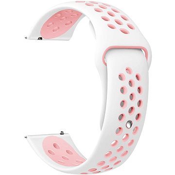 Eternico Sporty Universal Quick Release 22mm Pure Pink and White (AET-U22SP-PiWh)