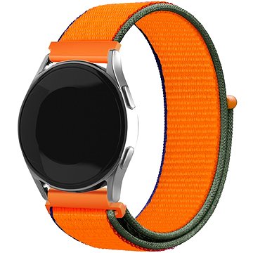 Eternico Airy Universal Quick Release 22mm Coral Orange and Brown edge (AET-UN22AY-CoOrB)