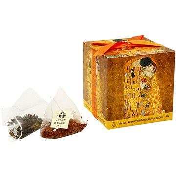 ARÔME Čaj černý v dárkové krabičce v designu Klimt, 2 příchutě po 5 kusech (8595556492048)