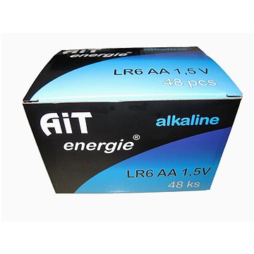 AiT baterie LR6 Alkalické, AA - krabička 48 ks (0862)