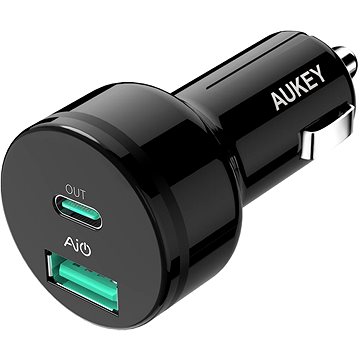 Aukey Adaptive USB-C Charge 2.0 2-Port Car Charger (CC-Y7)