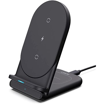 Aukey Aircore Series 2-In-1 Wireless Charging Stand (LC-A2-BK)