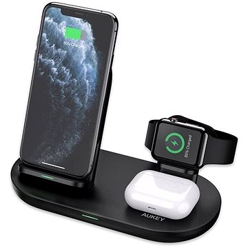 Aukey Aircore Series 3-in-1 Wireless Charging Station (LC-A3-BK)