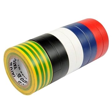 YATO Páska izolační 19 x 0,13 mm x 20 m barevná 10 ks (YT-8173)