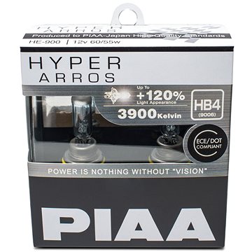 PIAA Hyper Arros 3900K HB4 + 120% zvýšený jas, 2ks (HE-910)