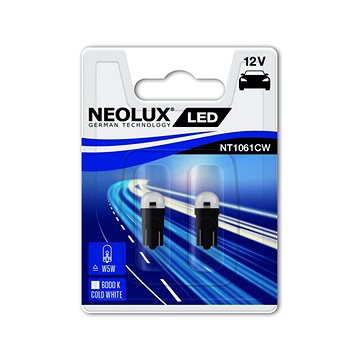NEOLUX LED "W5W" 6000K, 12V, W2.1x9.5d (NT1061CW-02B)