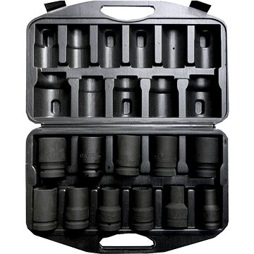 GEKO Sada nástrčných hlavic 1", 11ks, 17-41mm (G10076)