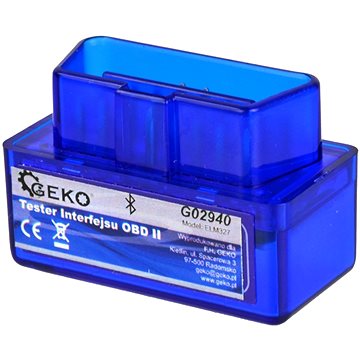 GEKO Autodiagnostika ELM 327 bluetooth modrá, Android (zdarma SX OBD aplikace) (G02940)