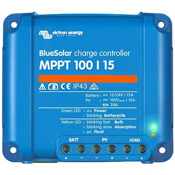 VICTRON ENERGY MPPT regulátor BlueSolar 100/15 (SCC010015200R)