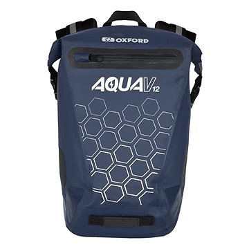 OXFORD Vodotěsný batoh AQUA V12 (tmavá modrá, objem 12 L) (M006-389)