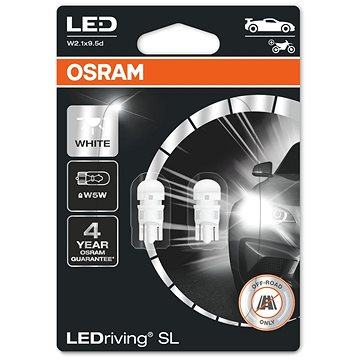 OSRAM LEDriving SL W5W Studeně bílá 6000K 12V dva kusy v balení (2825DWP-02B)
