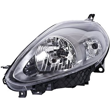 ACI FIAT PUNTO EVO 09- přední světlo H4 s denním svícením (elektricky ovládané + motorek) černé L (1619963)