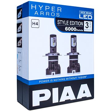 PIAA Hyper Arros Gen3 LED náhrady autožárovek H4 6000K (LEH140E)