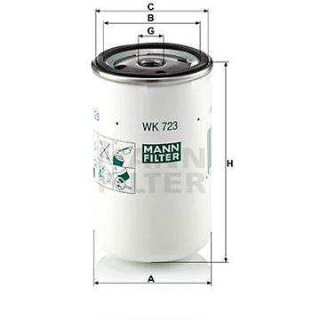 MANN-FILTER WK723 pro vozy GAZ (WK723)