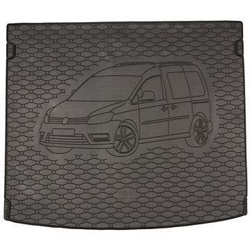 ACI VW CADDY 04-10 gumová vložka do kufru s ilustrací vozu černá (5 sedadel) (5867X01C)