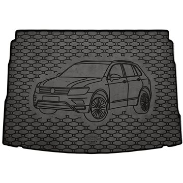 ACI VW TIGUAN 16- gumová vložka černá do kufru s ilustrací vozu (spodní dno zavazadlového prostoru) (5747X02C)