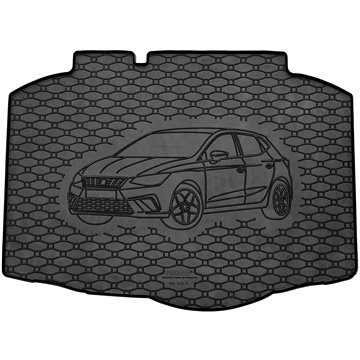 ACI SEAT Ibiza 05/17- gumová vložka černá do kufru s ilustrací vozu (4929X01C)