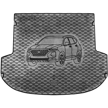 ACI HYUNDAI Santa Fe 18- gumová vložka do kufru s ilustrací vozu černá (5 sedadel) (8287X01C)