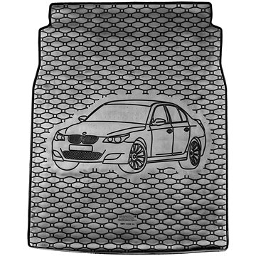 ACI BMW 5, 03-10 černá gumová vložka do kufru s ilustrací vozu (0655X01C)