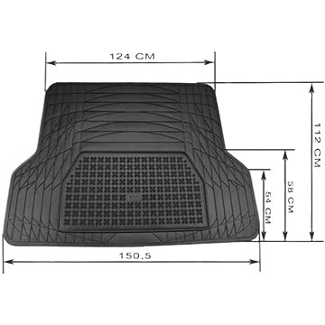 ACI univerzální gumová vložka do kufru s možností úpravy tvaru (max. rozměry 112x124/150,5 cm) (9907X07)