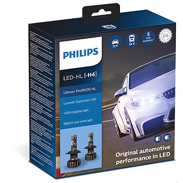 PHILIPS LED H4 Ultinon Pro9000 HL 2 ks (Phil-11342U90CWX2)