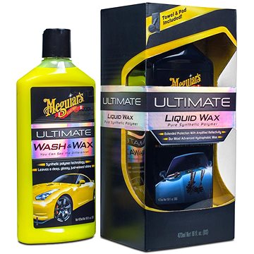 Meguiar's Ultimate Wash & Wax Kit - základní sada autokosmetiky pro mytí a ochranu laku (ULTWWKIT)