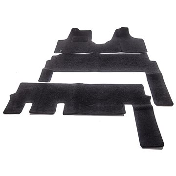 ACI textilní koberce pro FIAT Scudo 07- černé (9 sedadel, sada 3 ks) (1612X64)