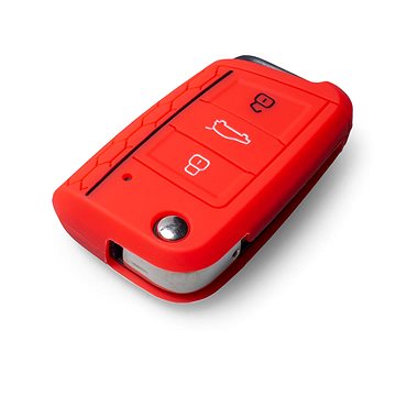 Ochranné silikonové pouzdro na klíč pro VW/Seat/Škoda novější generace, s vystřelovacím klíčem, barv (SZBE-006R)