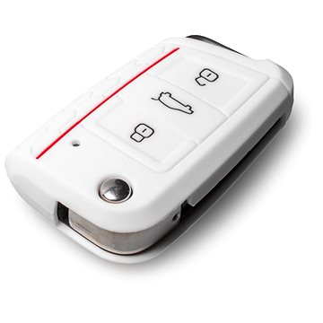 Ochranné silikonové pouzdro na klíč pro VW/Seat/Škoda novější generace, s vystřelovacím klíčem, barv (SZBE-006W)