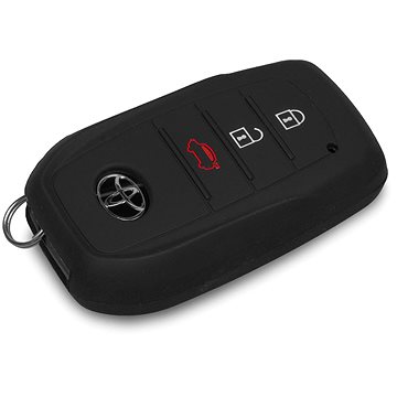 Ochranné silikonové pouzdro na klíč pro Toyota, barva černá (SZBE-042B)