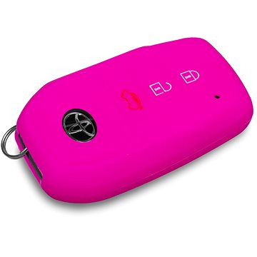 Ochranné silikonové pouzdro na klíč pro Toyota, barva růžová (SZBE-042P)