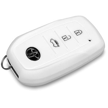 Ochranné silikonové pouzdro na klíč pro Toyota, barva bílá (SZBE-042W)