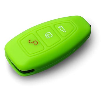 Ochranné silikonové pouzdro na klíč pro Ford bez vystřelovacího klíče, barva zelená (SZBE-047G)