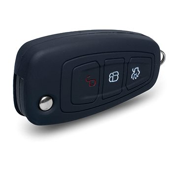 Ochranné silikonové pouzdro na klíč pro Ford s vystřelovacím klíčem, barva černá (SZBE-048B)