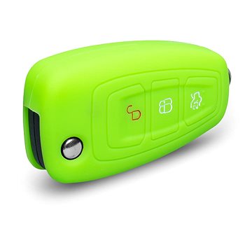 Ochranné silikonové pouzdro na klíč pro Ford s vystřelovacím klíčem, barva zelená (SZBE-048G)