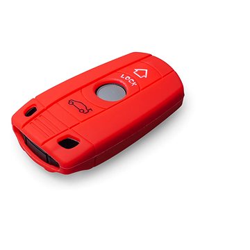 Ochranné silikonové pouzdro na klíč pro BMW, barva červená (SZBE-068R)