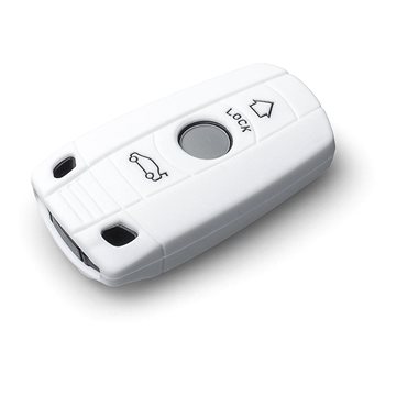 Ochranné silikonové pouzdro na klíč pro BMW, barva bílá (SZBE-068W)