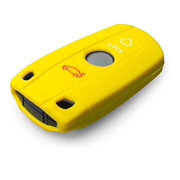Ochranné silikonové pouzdro na klíč pro BMW, barva žlutá (SZBE-068Y)