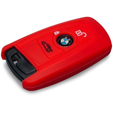 Ochranné silikonové pouzdro na klíč pro BMW novější modely, barva červená (SZBE-069R)