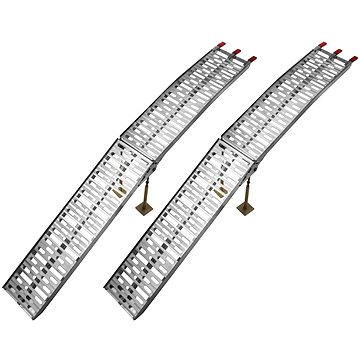 Q-TECH nájezdová rampa HD - skládací - hliníková (s podpěrou), (1 pár) (M002-197)