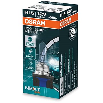 OSRAM H15 Cool Blue Intense Next Generation, 12V, 15/55W,PGJ23t-1 (64176CBN)