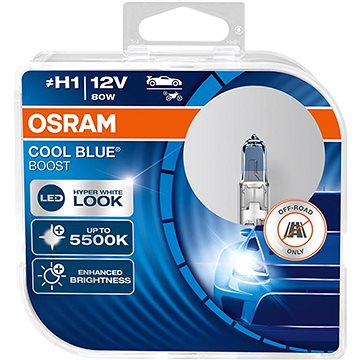 OSRAM Cool Blue Boost "H1",12V, 80W, P14.5s Duobox (62150CBB-HCB)